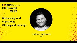 Isidoros Sideridis speech at the CX Summit 2022 [upl. by Fawnia]