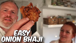 How To Make Onion Bhaji  EASY amp SIMPLE [upl. by Yorled784]