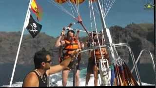 Tenerife FUN  Los Gigantes Parascending TripSpycouk amp MojeKanarycom [upl. by Celin]