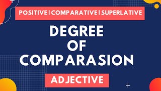 Degree of Comparison  Convert Positive to Comparative and Superlative  Adjective  Example [upl. by Marnia701]