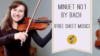 Learn Minuet No 1 with Me Violin Tutorial  Free Sheet Music Exclusive Insights amp PlayAlong [upl. by Naitsirhc]