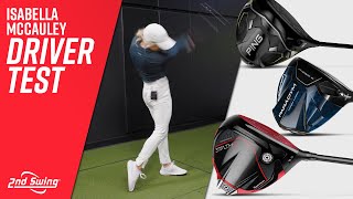 2023 Golf Drivers Comparison w Isabella McCauley  G430 Stealth 2 Paradym [upl. by Bate959]