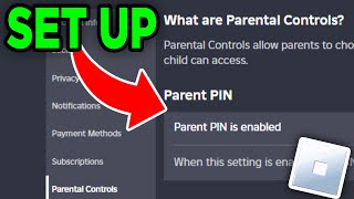 How To Set Up Parental Controls On Roblox  Add Pin On Roblox [upl. by Eedyaj]