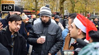 No Brain Apakah atheis punya otak  Mansur vs Atheist  Speakers Corner  Hyde Park [upl. by Maybelle]