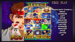 Marvel vs Capcom Origins  Unlocking Red Venom Tutorial HD [upl. by Ylil]