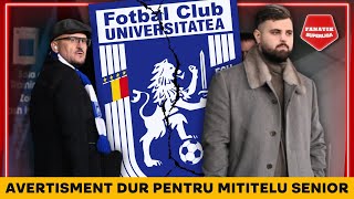 Mititelu jr AVERTISMENT SOC pentru Adrian Mititelu “Actionarii FCU Craiova suntem EU CU SORA MEA” [upl. by Hamaso]