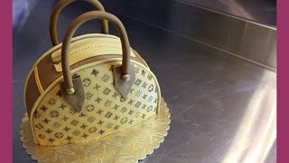 Louis Vuitton Handtaschen Torte  Taschenkuchen Tutorial  Fondant Handtasche  von Kuchenfee [upl. by Catherina745]