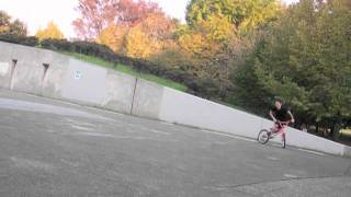 BMX practice  Bunny Hop 180 tail whip [upl. by Aimik]