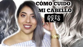 COMO TENER CABELLO GRIS  PLATA GRAY HAIR l Cuidados para mantener CABELLO GRIS 💜 Esme Na [upl. by Raskin864]