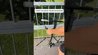 Keep Your Scooter Safe 🔒🛴 Aljoscha Jung shorts shortvideo space tricks howto funny [upl. by Benson]