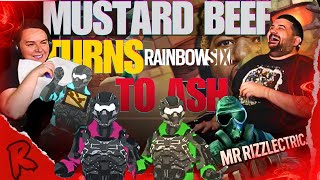 MUSTARD BEEF TURNS RAINBOW SIX TO ASH  Rainbow Six Siege  TheRussianBadger  RENEGADES REACT [upl. by Hendrika]