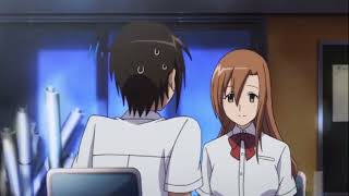 HentaiSeitokai Yakuindomo Teacher Funny anime moment [upl. by Eirojam253]