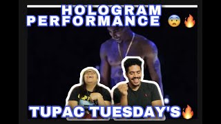 TUPAC TUESDAYS   HOLOGRAM PERFORMANCE REACTION 🔥😱😳🔥 [upl. by Rickard749]