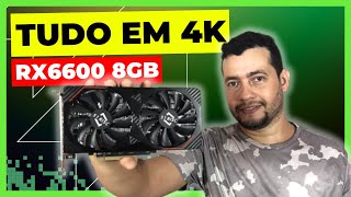 RX6600 8GB 51RISC  TESTE EM JOGOS [upl. by Yenal]