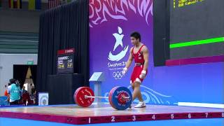 Mens Weightlifting 77Kg Final  Singapore 2010 Youth Games [upl. by Rosol]