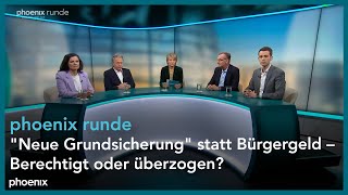 phoenix runde quotNeue Grundsicherungquot statt Bürgergeld – Berechtigt oder überzogen [upl. by Sikko]