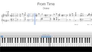 From Time Drake Piano Tutorial [upl. by Melantha]