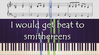 How to play Tyler Josephs Smithereens Recønstruct Version with Ride intro on piano [upl. by Lipp]