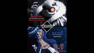 UnderTale AU  HorrorSans VS AxeSans  Remake  CapCut Skill  🍸❤ [upl. by Llain569]