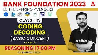 CODINGDECODING Basic Concept Reasoning Tricks for Bank Exams 2023 by Saurav Singh [upl. by Attesoj]