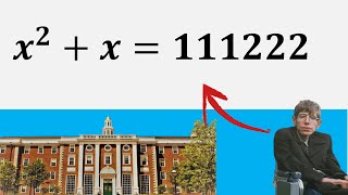 Harvard University Entrance Exam  Can you solve it [upl. by Lina756]