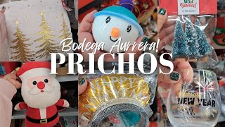 🎅¡Recorrido PRICHOS Y BODEGA AURRERA  Prichos Navidad a solo 1️⃣5️⃣ pesos  Año Nuevo🎆🎉 [upl. by Acysej]