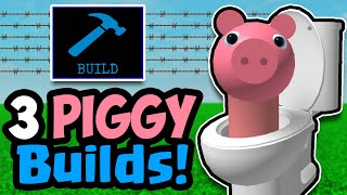 3 INSANE Piggy Build Mode Creations 3 How to Build Them Skibidi Toilet🐷🚽 [upl. by Fabiano711]