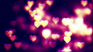 Twohour relaxing screensaver with Valentines day abstract background flying hearts [upl. by Sosthina]