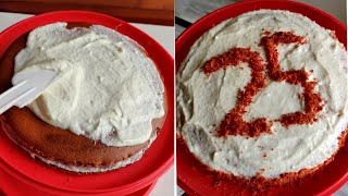 Trying Red velvet cake for my Mom Dad 25th anniversary in lockdown [upl. by Aiki]