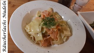 Lachs Nudeln mit Räucherlachs [upl. by Miza]