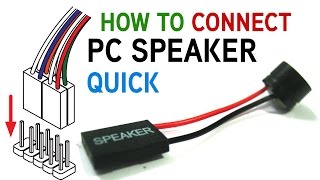 How to Connect a PC Speaker to Your Motherboard [upl. by Ainna]