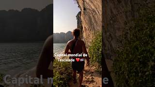 Tonsai beach railay capital mondiale de l’escalade 🧗🏼🏝️🇹🇭 thailand viralvideo nature beach [upl. by Nivek]