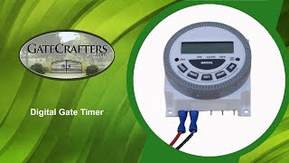 How To Use A Digital Driveway Gate Timer [upl. by Noach]