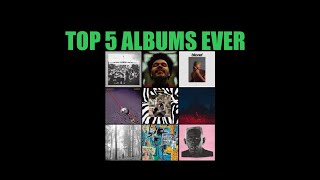 TOP 5 RAP ALBUMS EVER [upl. by Erual]