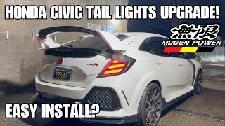 How to make your Honda Civic Type R look better Mugen Tail Lights Install [upl. by Petigny]