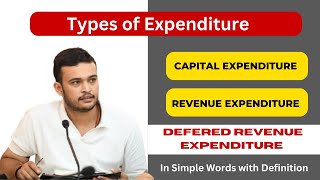 Types of expenditure  capital expenditure vs revenue expenditures  deferred revenue expenditure [upl. by Yeorgi]