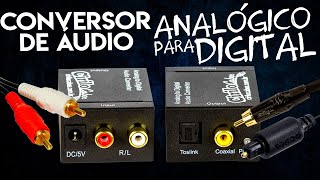 Conversor de Áudio Analógico para Digital  Como Converter o Áudio Analógico em Digital [upl. by Burton79]