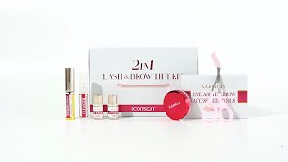 How to use ICONSIGN 2 IN 1 Lash amp Brow Lift Kit  Lash And Brow Lift Tutorials [upl. by Nylloc808]