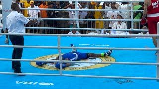 African Games 2023 Ghana vs Morocco Boxing 🥊😃Wow Samuel Takyi’s R1 Stoppage Shake Bukom Arena🔥 [upl. by Chappelka]