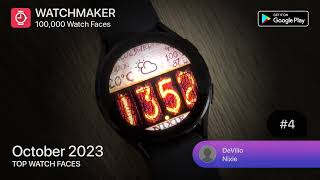 Best 10 watch faces of October 2023 for your wearOS Smartwatch [upl. by Aitnecserc]