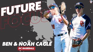 Future Focus DC Baseball twins Ben amp Noah Cagle on the difference in their games [upl. by Idnerb]