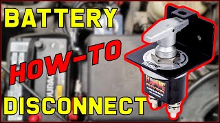 How To Install A Battery Disconnect Switch On Your Vehicle Without Permanent Modification [upl. by Kilbride]