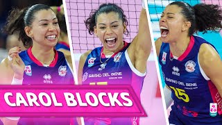 ANA CAROL DA SILVA ALL BLOCKS in first part SerieA1 Tigotà 2425  Lega Volley Femminile 202324 [upl. by Janetta]