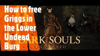 Dark Souls Remastered How to free Griggs in the Lower Undead Burg [upl. by Enavi]