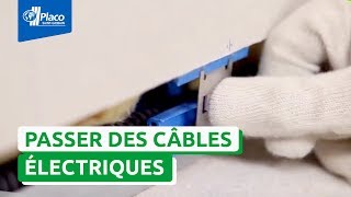 Comment passer des câbles électriques dans une cloison  La solution  Placo® Easycable® [upl. by Arimihc]