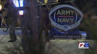 ArmyNavy Game Fan Fest underway at Gillette Stadium [upl. by Arraet]