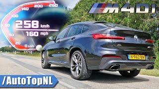 BMW X4 M40i 0258KMH ACCELERATION TOP SPEED amp SOUND by AutoTopNL [upl. by Ohare]