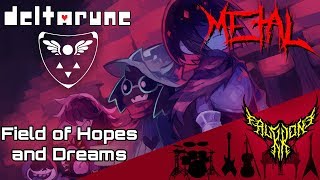 DELTARUNE  Field of Hopes and Dreams 【Intense Symphonic Metal Cover】 [upl. by Htebyram]