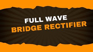 Full wave bridge rectifier Analog Electronics1 Lecture27  Brainbox [upl. by Aniakudo665]