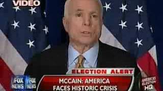 McCain Suspends Campaign to Focus on Economic Crisis [upl. by Adiasteb763]